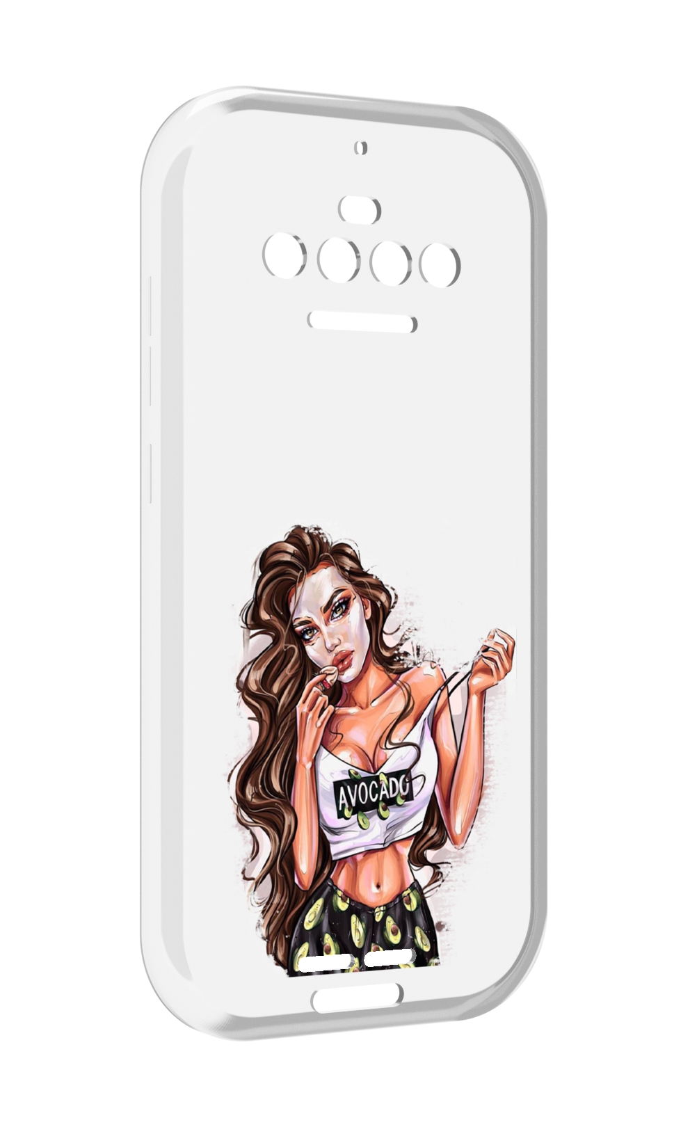 

Чехол MyPads Продукты на дом с доставкой женский для Oukitel F150 R2022, Прозрачный, Tocco