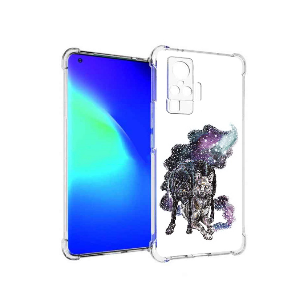 

Чехол MyPads Tocco для Vivo X50 Pro звездные волки (PT151209.405.352), Прозрачный, Tocco