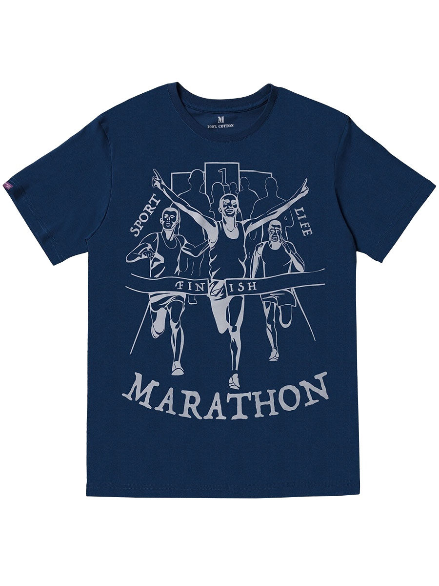 фото Футболка мужская marathon athletic pro. синяя 2xl