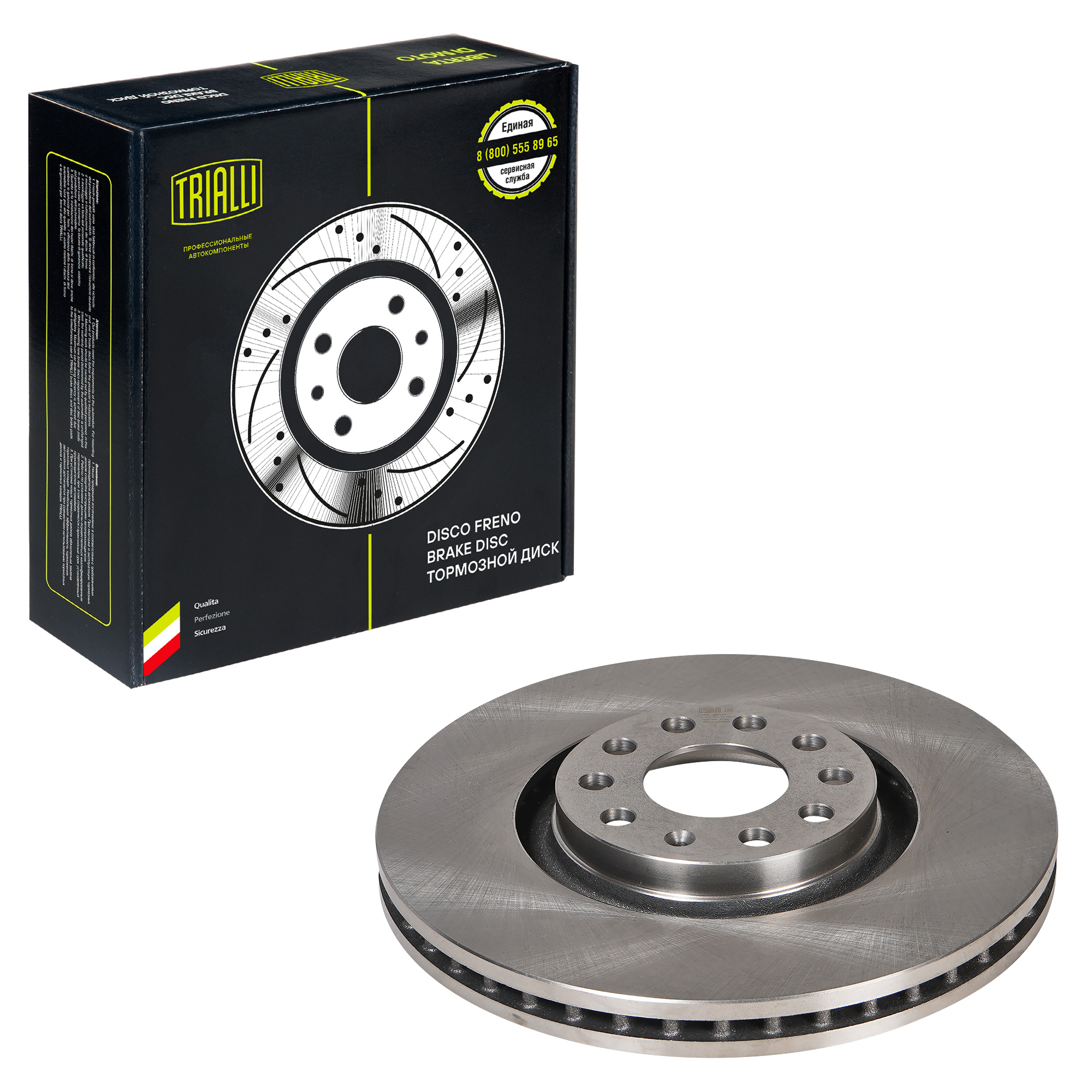 

Диск тормозной для Audi A4 94- / 00- / 04- / A6 97- передний d=320 TRIALLI DF180134