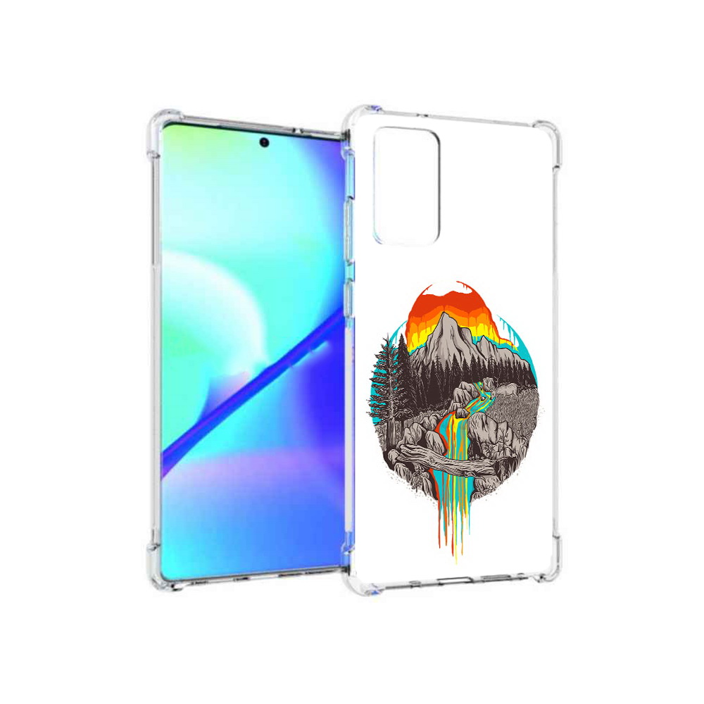 

Чехол MyPads Tocco для Samsung Galaxy Note 20 Радужный водопад (PT152536.527.144), Прозрачный, Tocco
