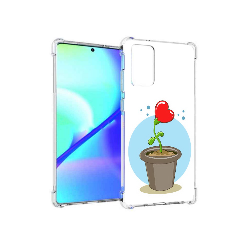 

Чехол MyPads Tocco для Samsung Galaxy Note 20 Растение любви 14 февраля (PT152536.527.145), Прозрачный, Tocco