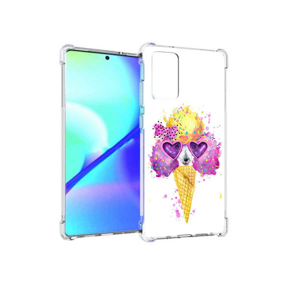 

Чехол MyPads Tocco для Samsung Galaxy Note 20 Рожок (PT152536.527.146), Прозрачный, Tocco