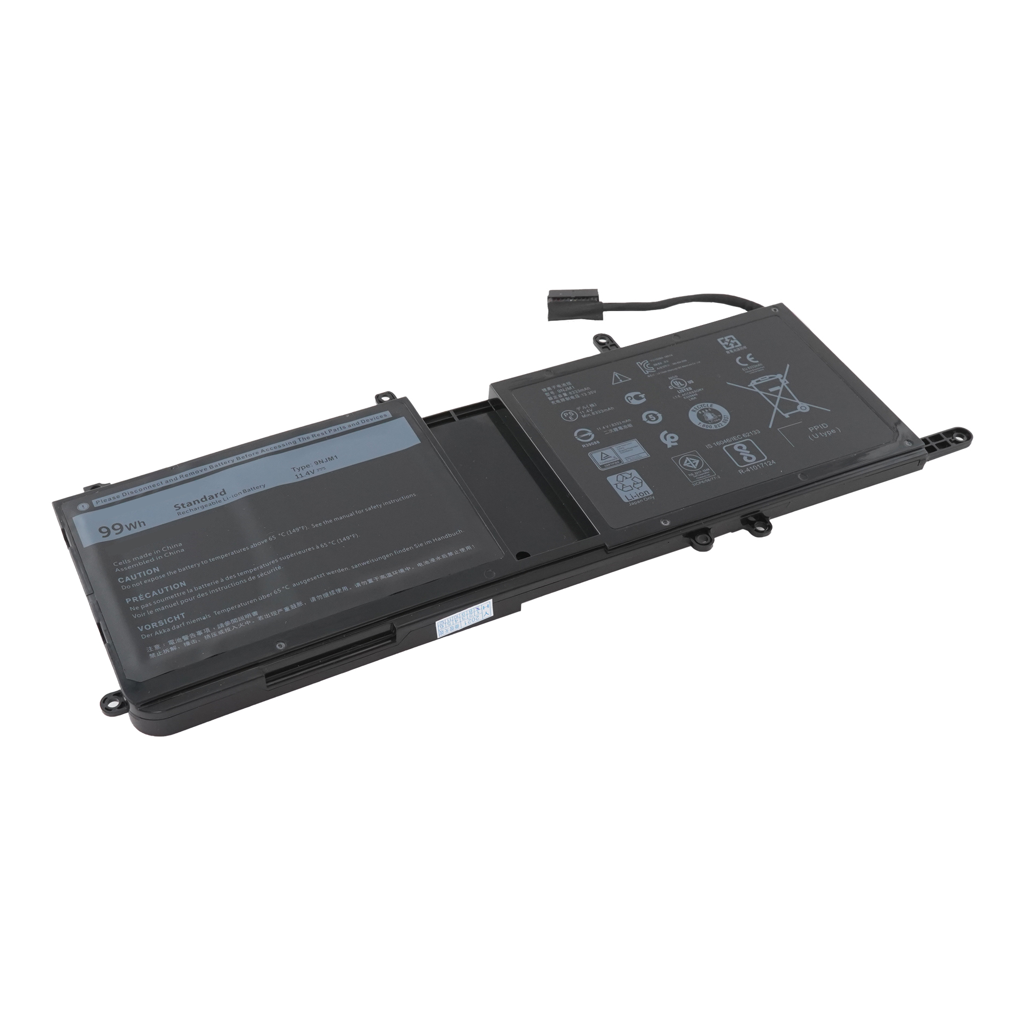 фото Аккумулятор 9njm1 для dell alienware 17 r4/15 r4 (01d82, 0hf250, 0mg2yh) azerty