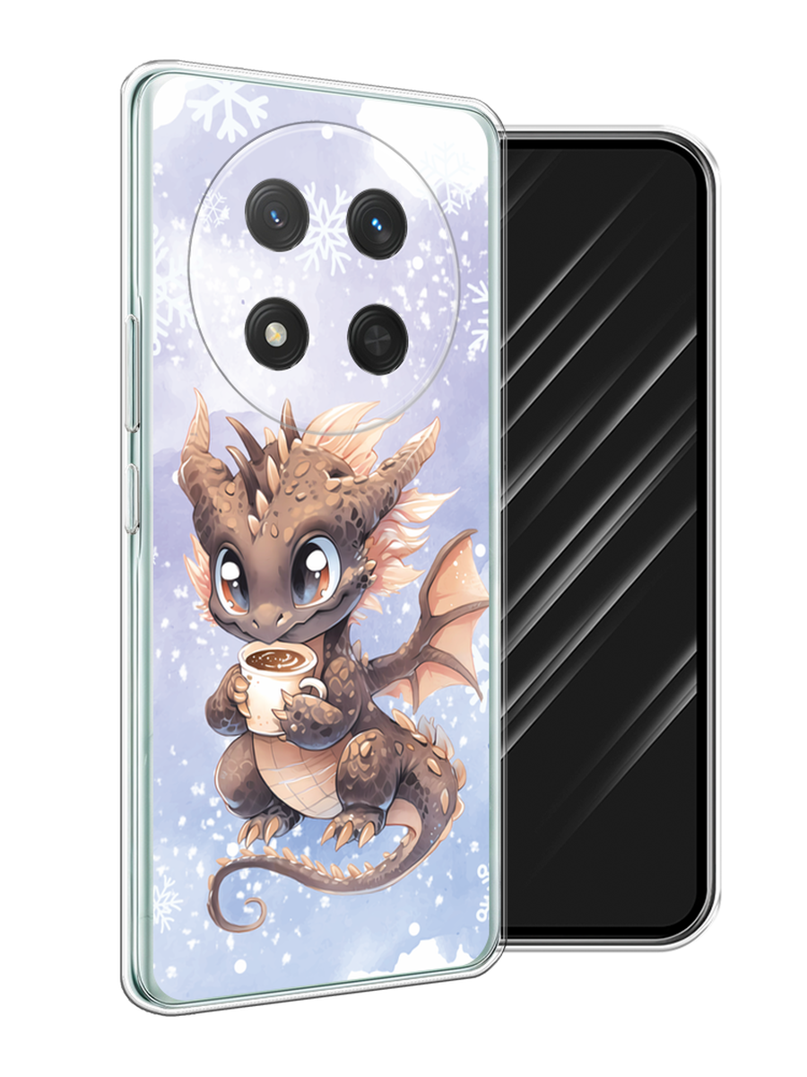 

Чехол Awog на Honor X9C/X60 Pro "Дракончик с кружкой тёмный", Бежевый;розовый;серый, 6125350-1