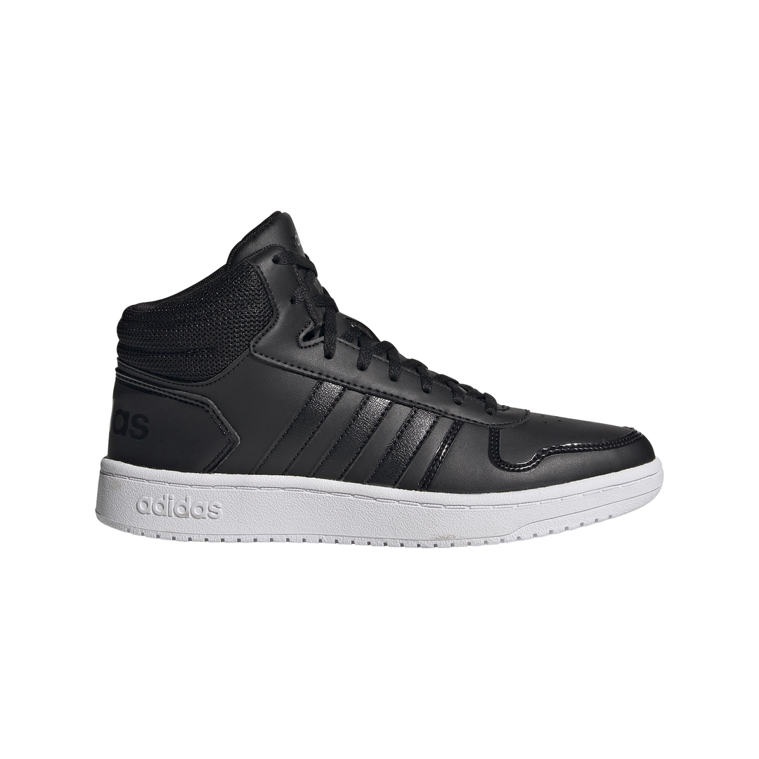 фото Кроссовки женские adidas hoops 2.0 mid черные 5.5 uk