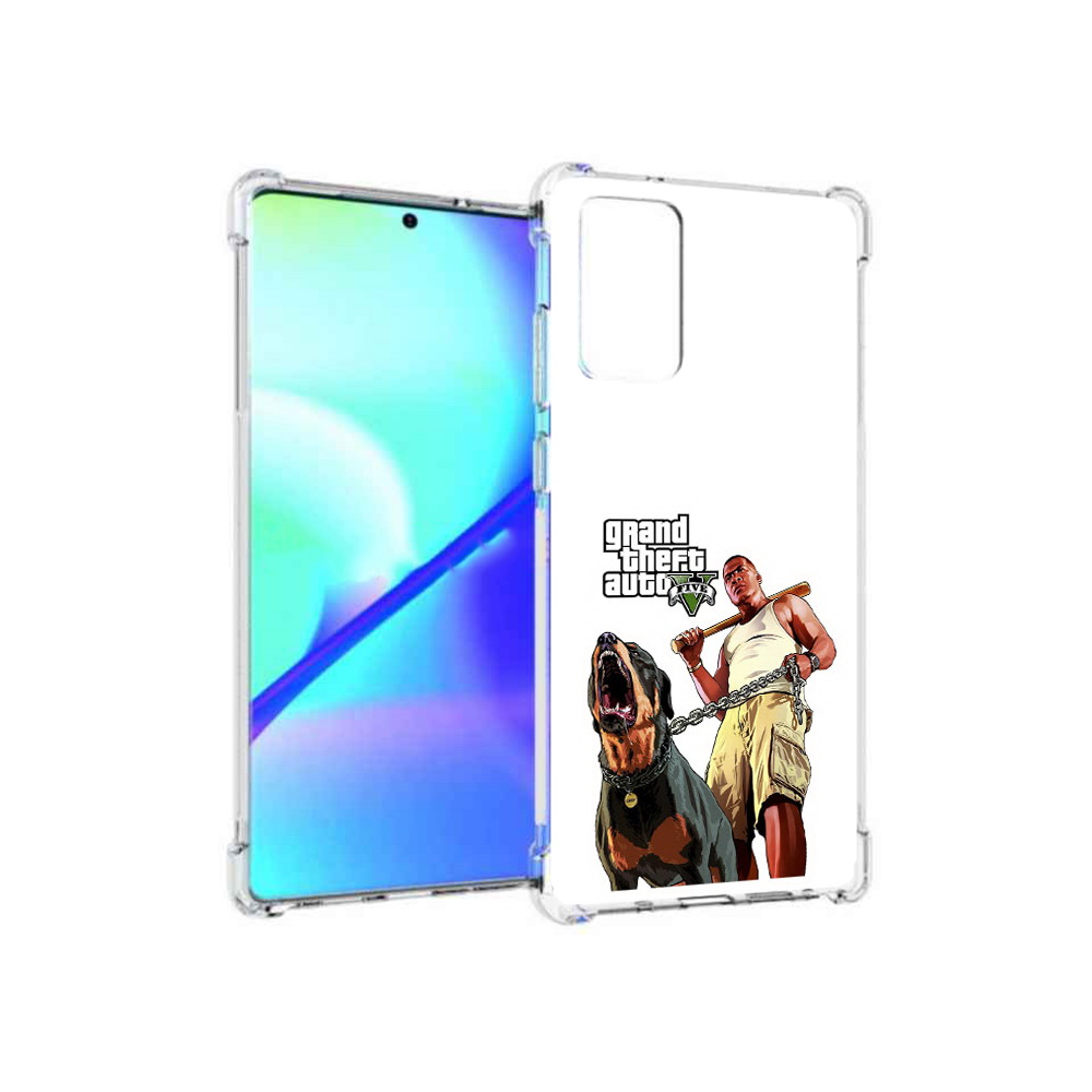 

Чехол MyPads Tocco для Samsung Galaxy Note 20 GTA грозная собака (PT152536.527.18), Прозрачный, Tocco