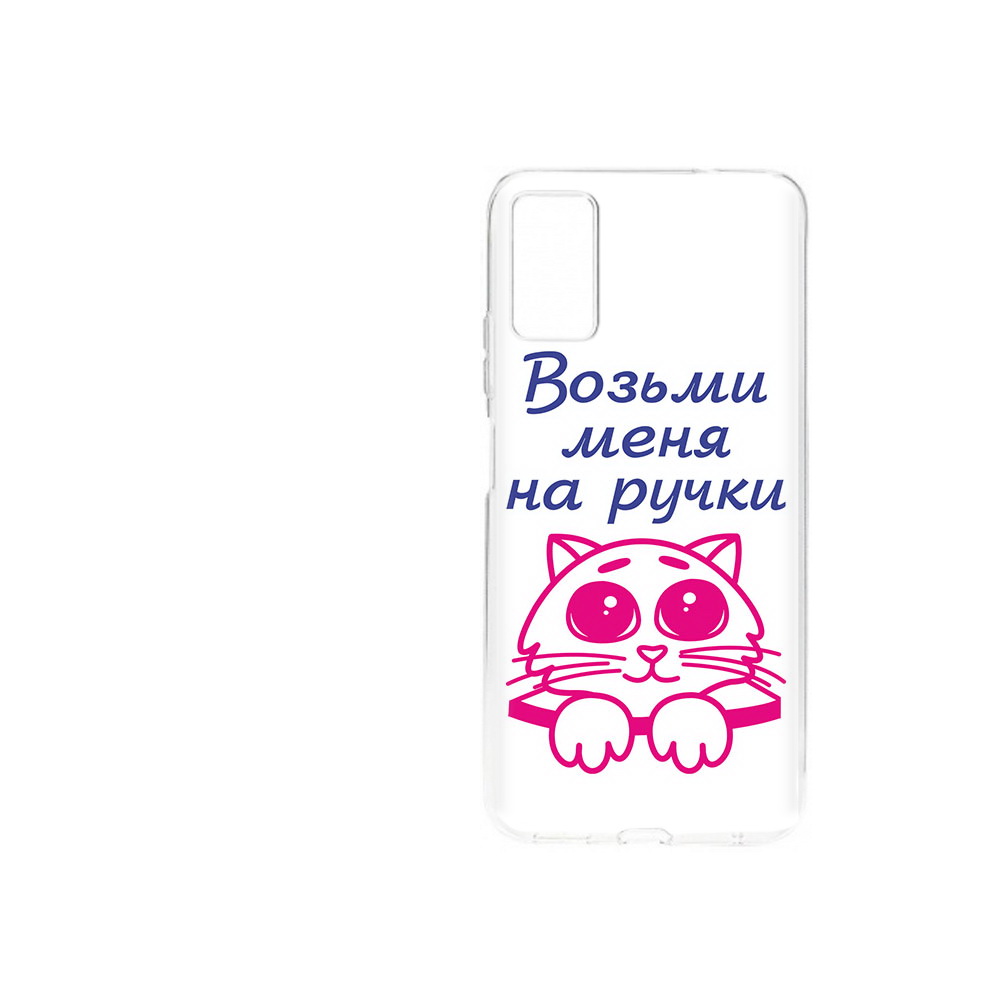

Чехол MyPads Tocco для ZTE Blade A71 (2021) мяу (PT226945.474.491), Прозрачный, Tocco