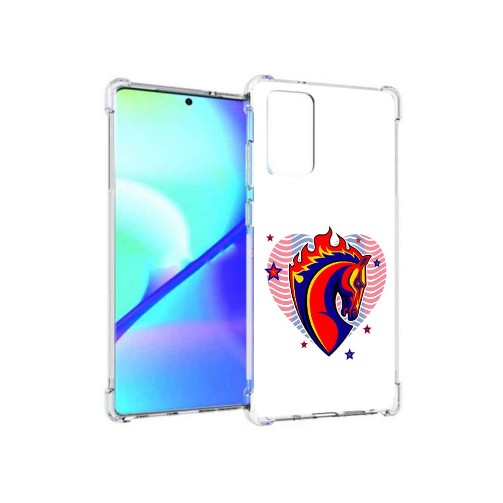 

Чехол MyPads Tocco для Samsung Galaxy Note 20 ФК ЦСЛ Лошадь (PT152536.527.180), Прозрачный, Tocco