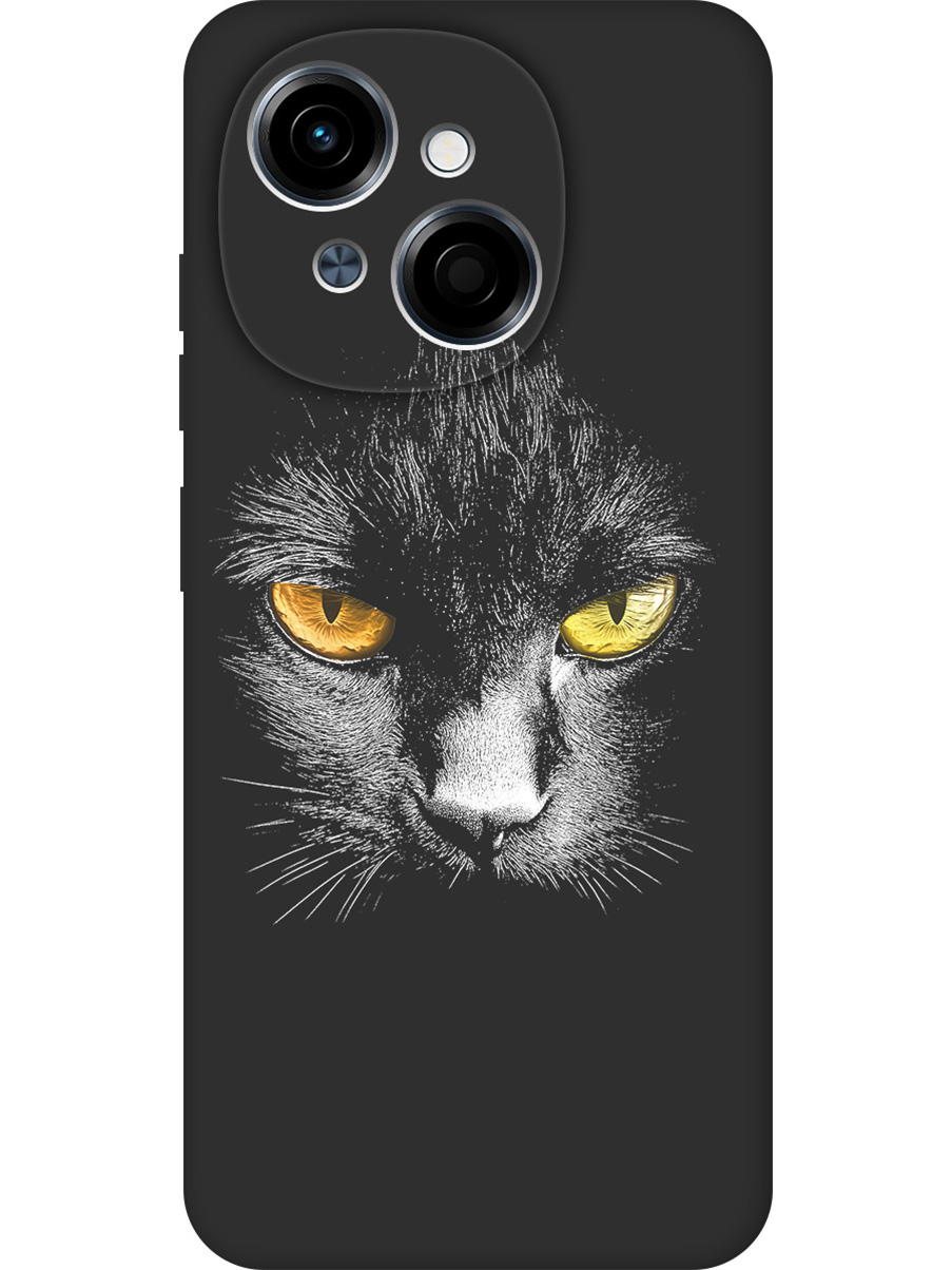 

Силиконовый чехол на Tecno Spark Go 1 / Pop 9 с принтом матовый черный 838996, Черный;белый;золотистый, 786716912