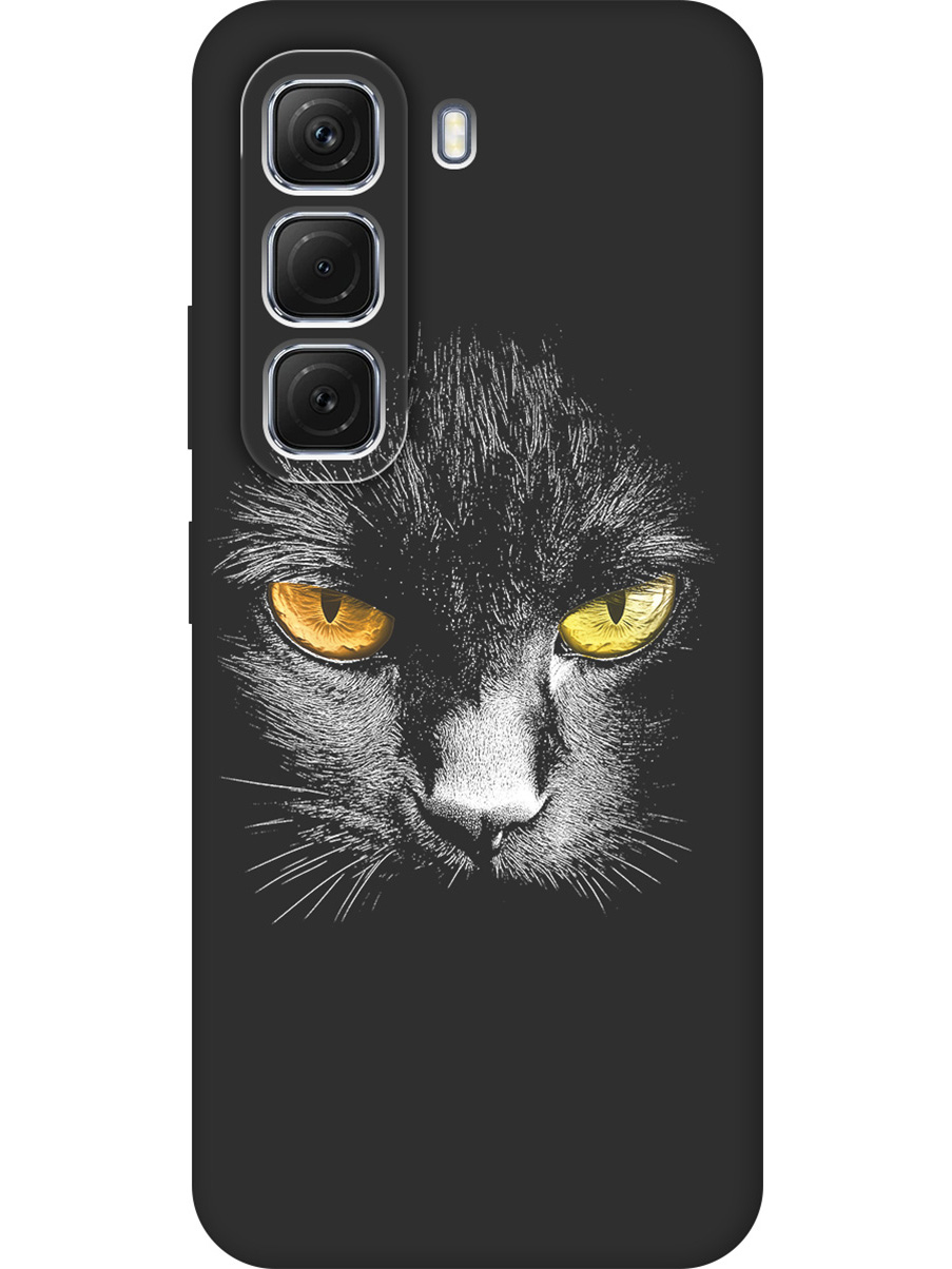 

Силиконовый чехол на Infinix Hot 50 4G с принтом матовый черный 838999, Черный;белый;золотистый, 786718712
