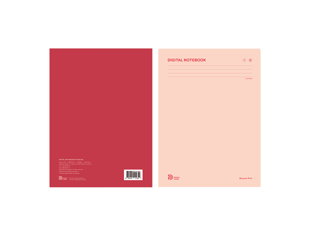 Тетрадь Neolab, DIGITAL NOTEBOOK (Цветущий розовый, линейка, 188*257мм, 48лст)