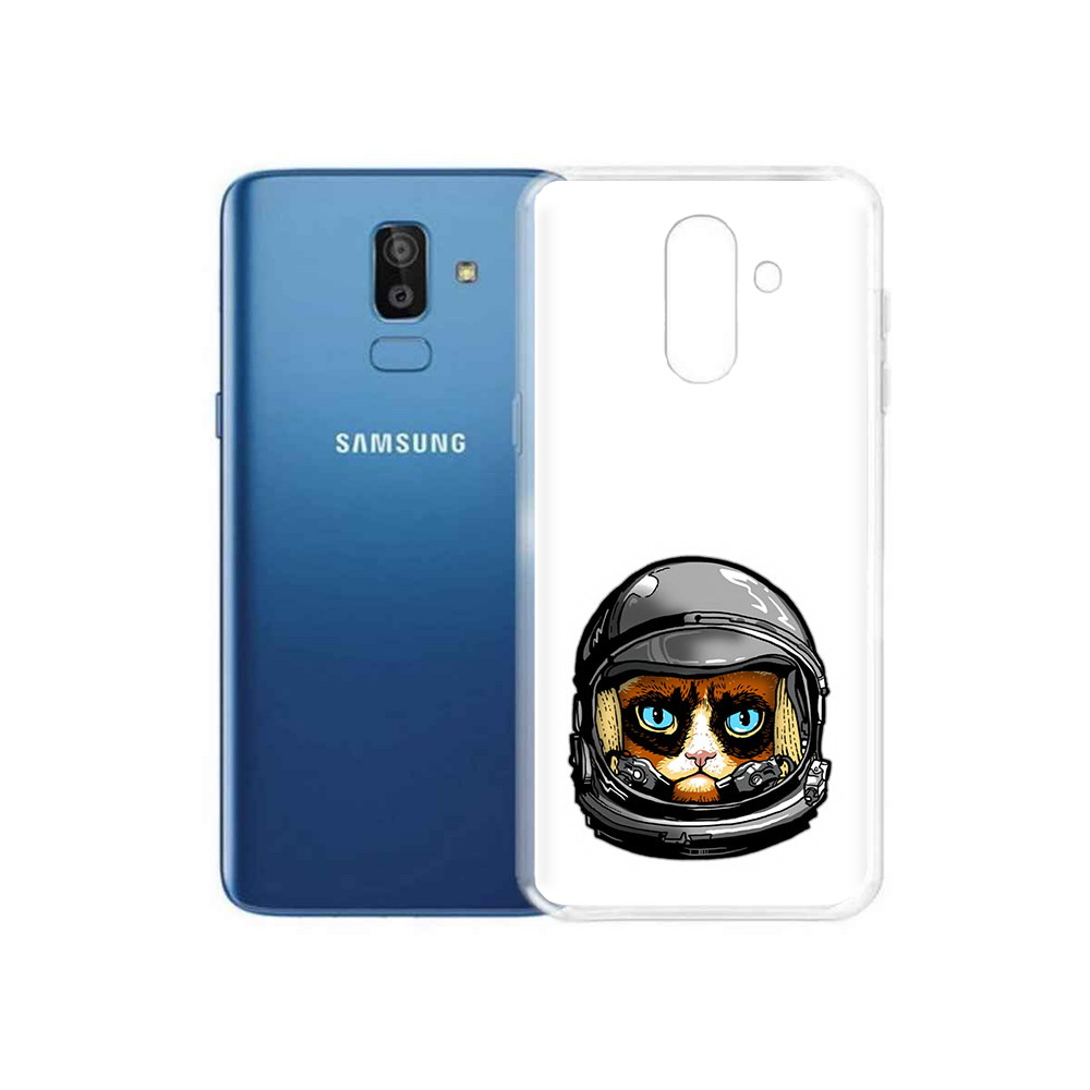 

Чехол MyPads Tocco для Samsung Galaxy J8 кот космонавт (PT226929.592.400), Прозрачный, Tocco