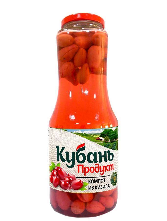 фото Компот кубань продукт кизил 1 л