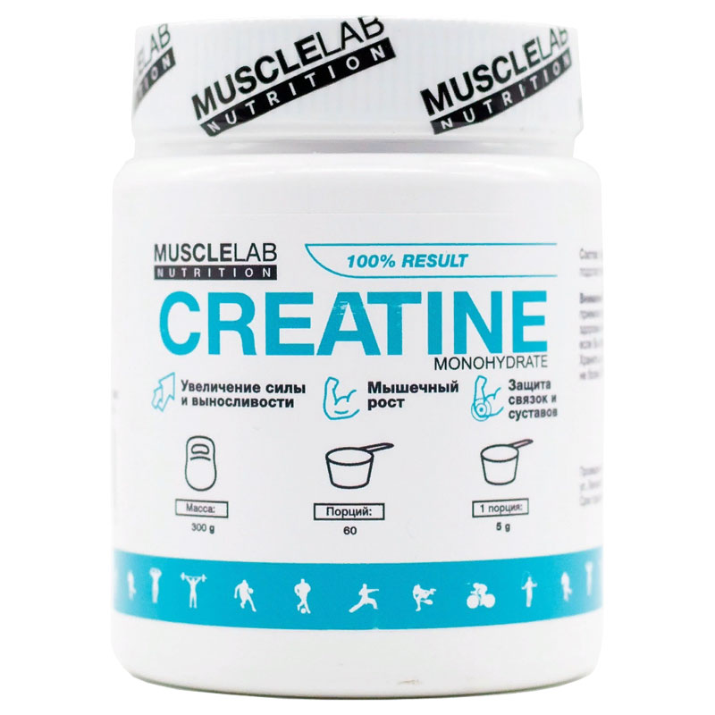 Креатин MuscleLab Nutrition Creatine, 300 гр, апельсин 600011034305