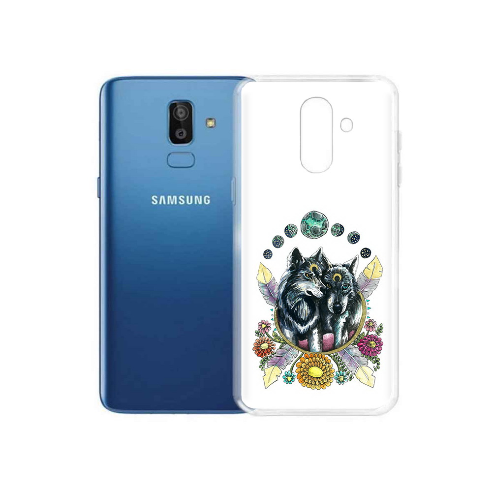 

Чехол MyPads Tocco для Samsung Galaxy J8 красивые волки абстракция (PT226929.592.408), Прозрачный, Tocco