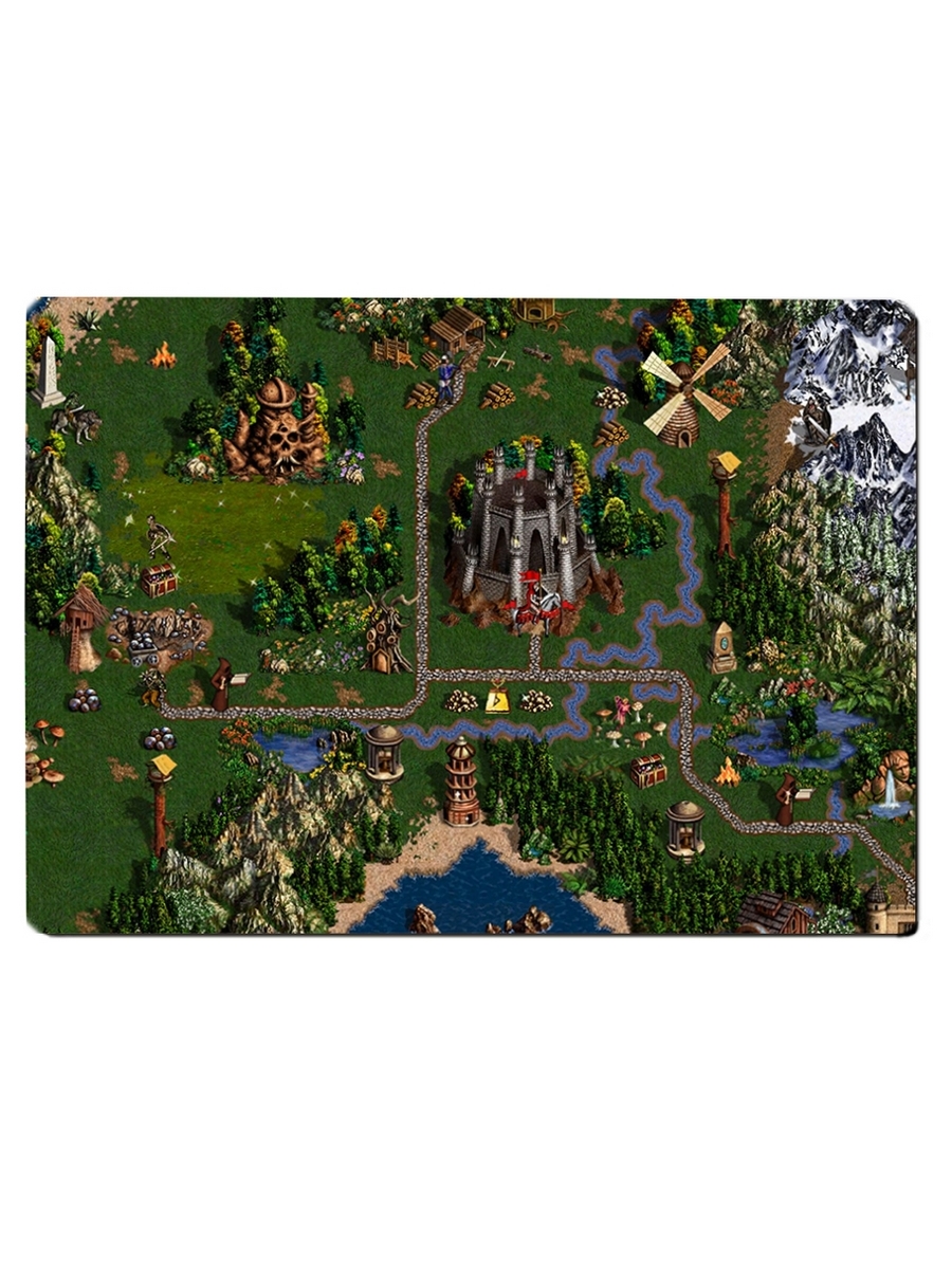 фото Коврик для мыши heroes of might and magic, герои меча и магии. карта игры drabs