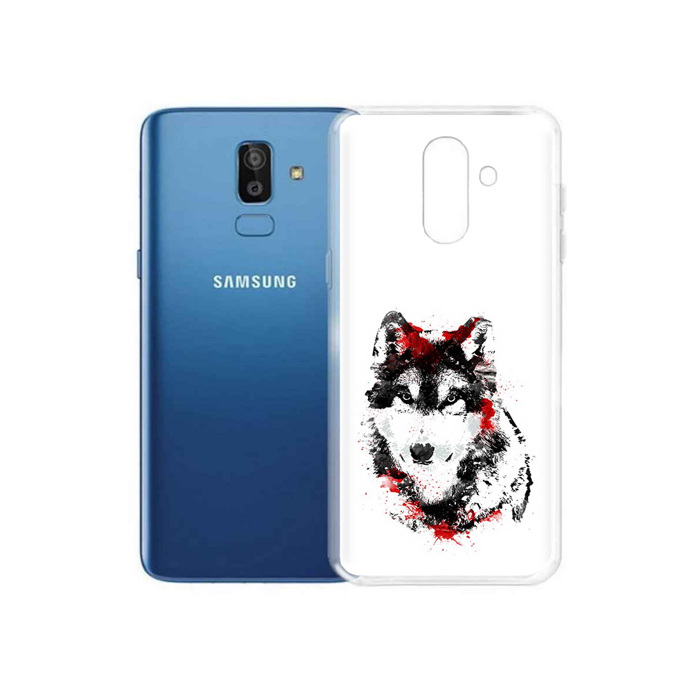 

Чехол MyPads Tocco для Samsung Galaxy J8 кровавый волк (PT226929.592.416), Прозрачный, Tocco