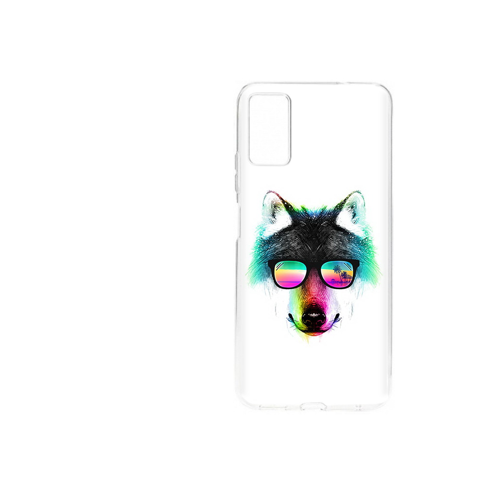 Чехол MyPads Tocco для ZTE Blade A71 (2021) радужный волк (PT226945.474.567)