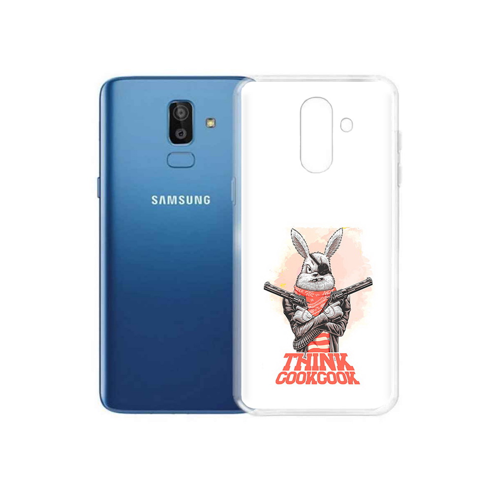 

Чехол MyPads Tocco для Samsung Galaxy J8 кролик пират (PT226929.592.419), Прозрачный, Tocco