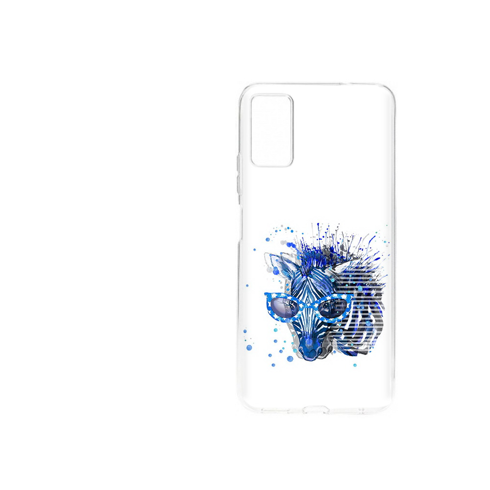 

Чехол MyPads Tocco для ZTE Blade A71 (2021) расплывчатая зебра (PT226945.474.577), Прозрачный, Tocco