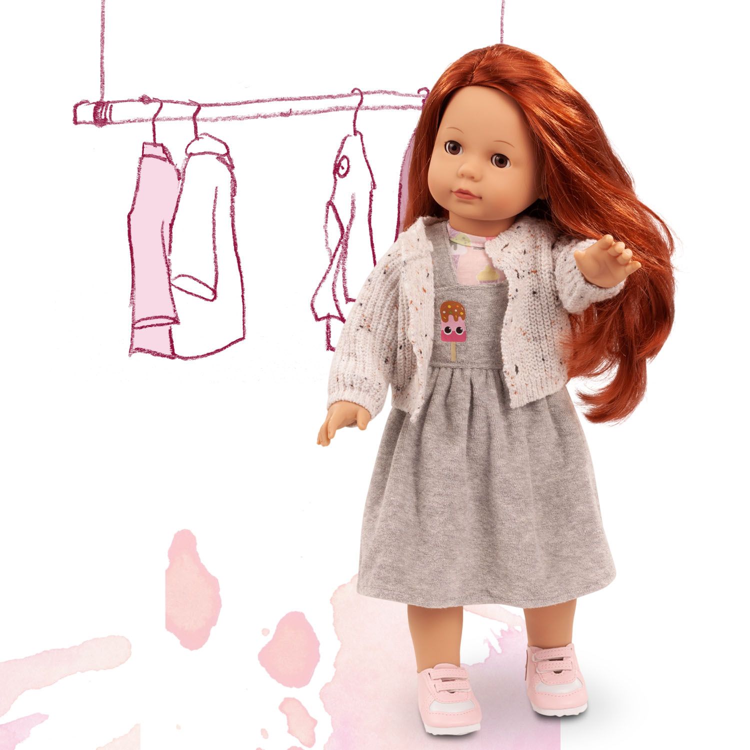Кукла Gotz Джулия, Precious Day Girl, 46 см, 2390328 салатник стеклокерамика круглый 18 см precious luminarc q1932