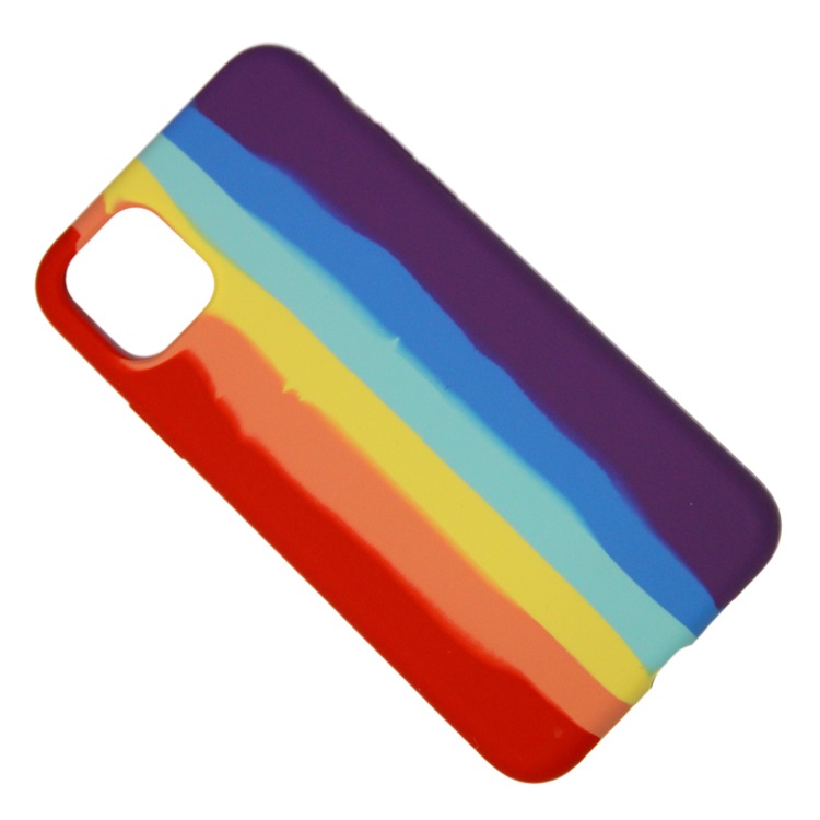 

Чехол iPhone 11 Pro Max силиконовый Soft Touch <радуга> (премиум), Разноцветный, iPhone 11 Pro Max