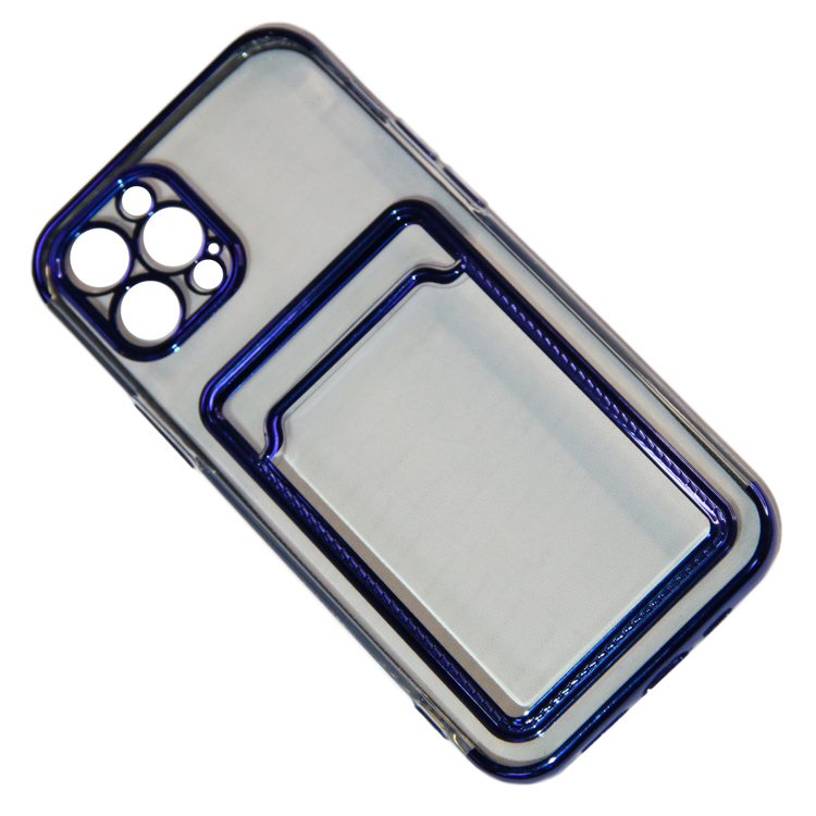 

Чехол iPhone 12 Pro силиконовый Pilot с картхолдером <синий>, iPhone 12 Pro