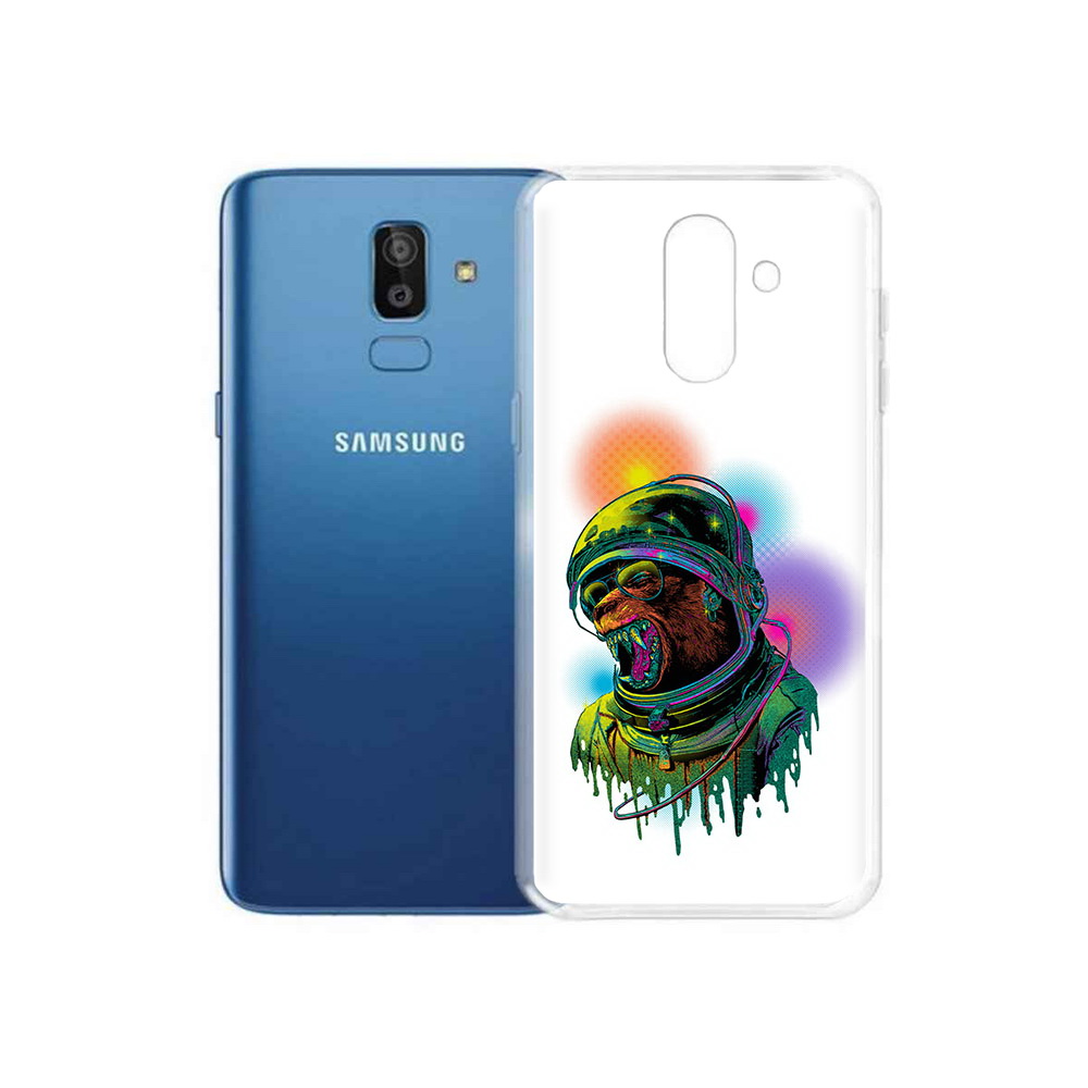 

Чехол MyPads Tocco для Samsung Galaxy J8 медведь космонавт (PT226929.592.466), Прозрачный, Tocco