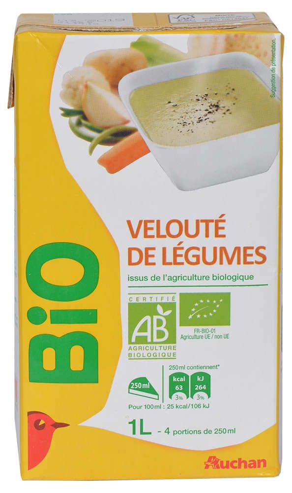 

Суп Auchan Bio овощной 1 л