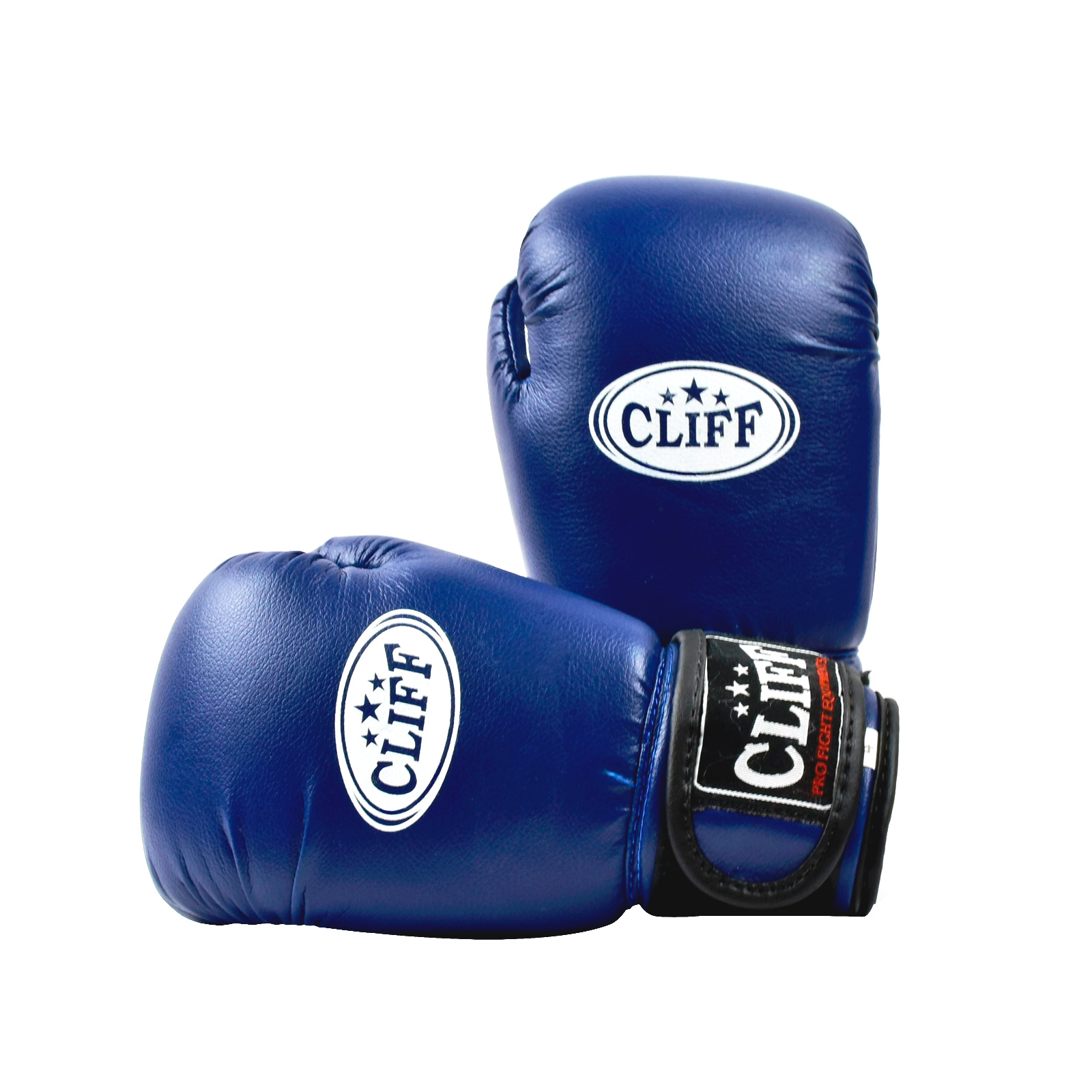 Перчатки боксёрские CLIFF CLUB, PVC, 12 унций, сине-белые
