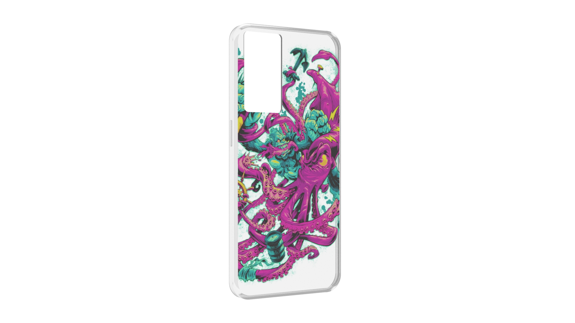 

Чехол MyPads фиолетовый кракен для OPPO A96 5G / Reno7 Lite / Reno 7Z / F12 Pro 5G, Прозрачный, Tocco