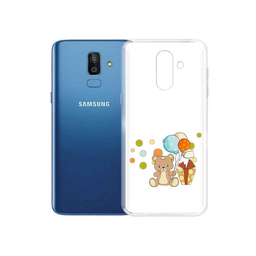 

Чехол MyPads Tocco для Samsung Galaxy J8 медвеженок с подарком (PT226929.592.470), Прозрачный, Tocco