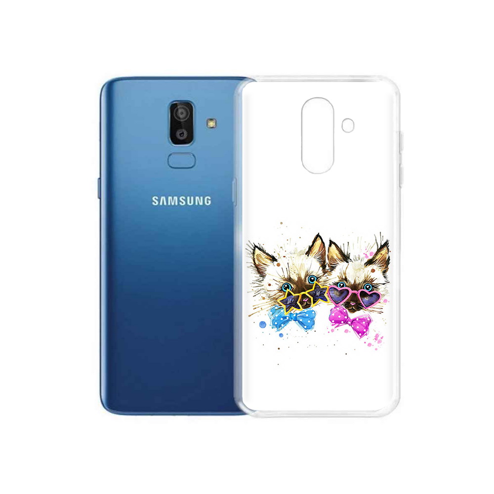 

Чехол MyPads Tocco для Samsung Galaxy J8 милые котята (PT226929.592.474), Прозрачный, Tocco