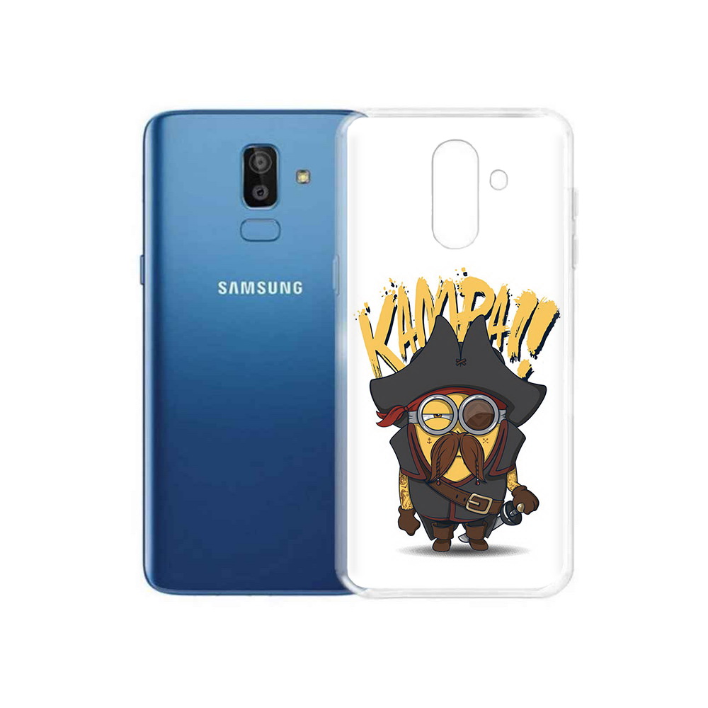 

Чехол MyPads Tocco для Samsung Galaxy J8 миньон пират (PT226929.592.476), Прозрачный, Tocco