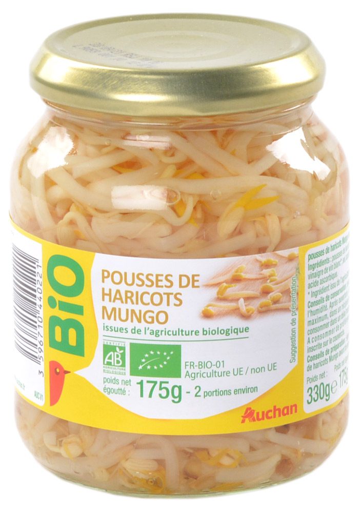 

Ростки соевых бобов Auchan Bio 370 г