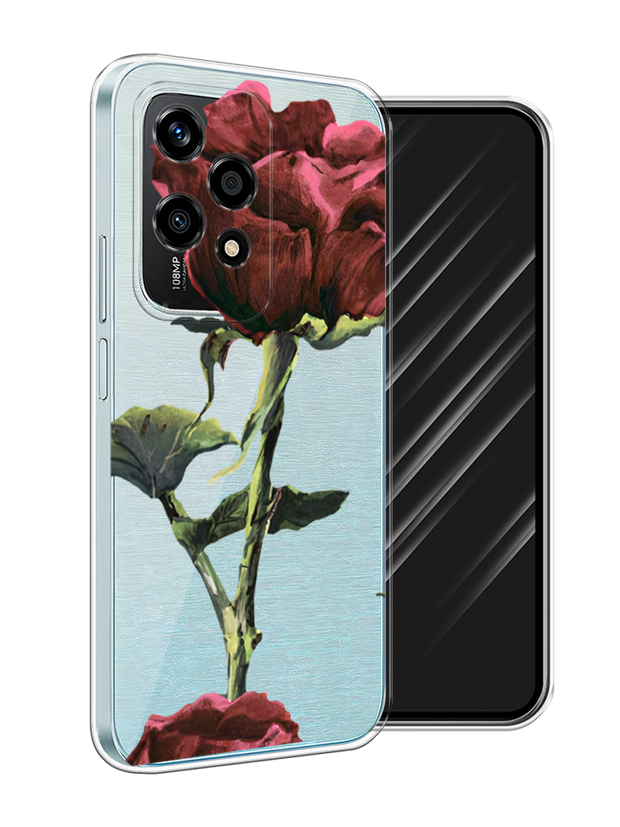 

Чехол Awog на Honor 200 Lite "Бордовые розы фон", Бордовый, 6124650-1
