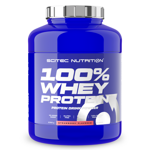 Scitec Nutrition 100% Whey Protein 2350 г, клубника