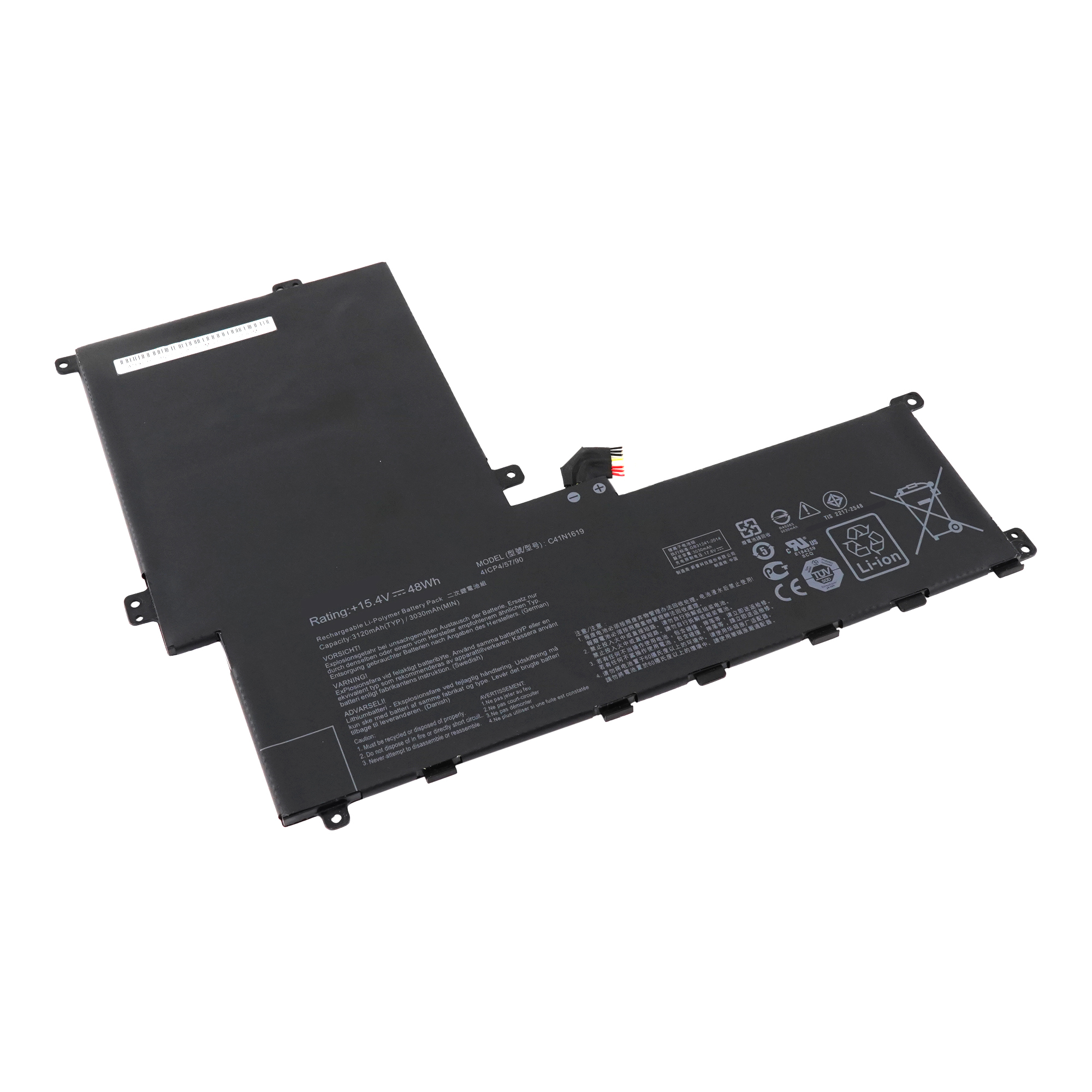 фото Аккумулятор c41n1619 для asus pro b9440ua и др. (0b200-02350100, c41pkch) azerty