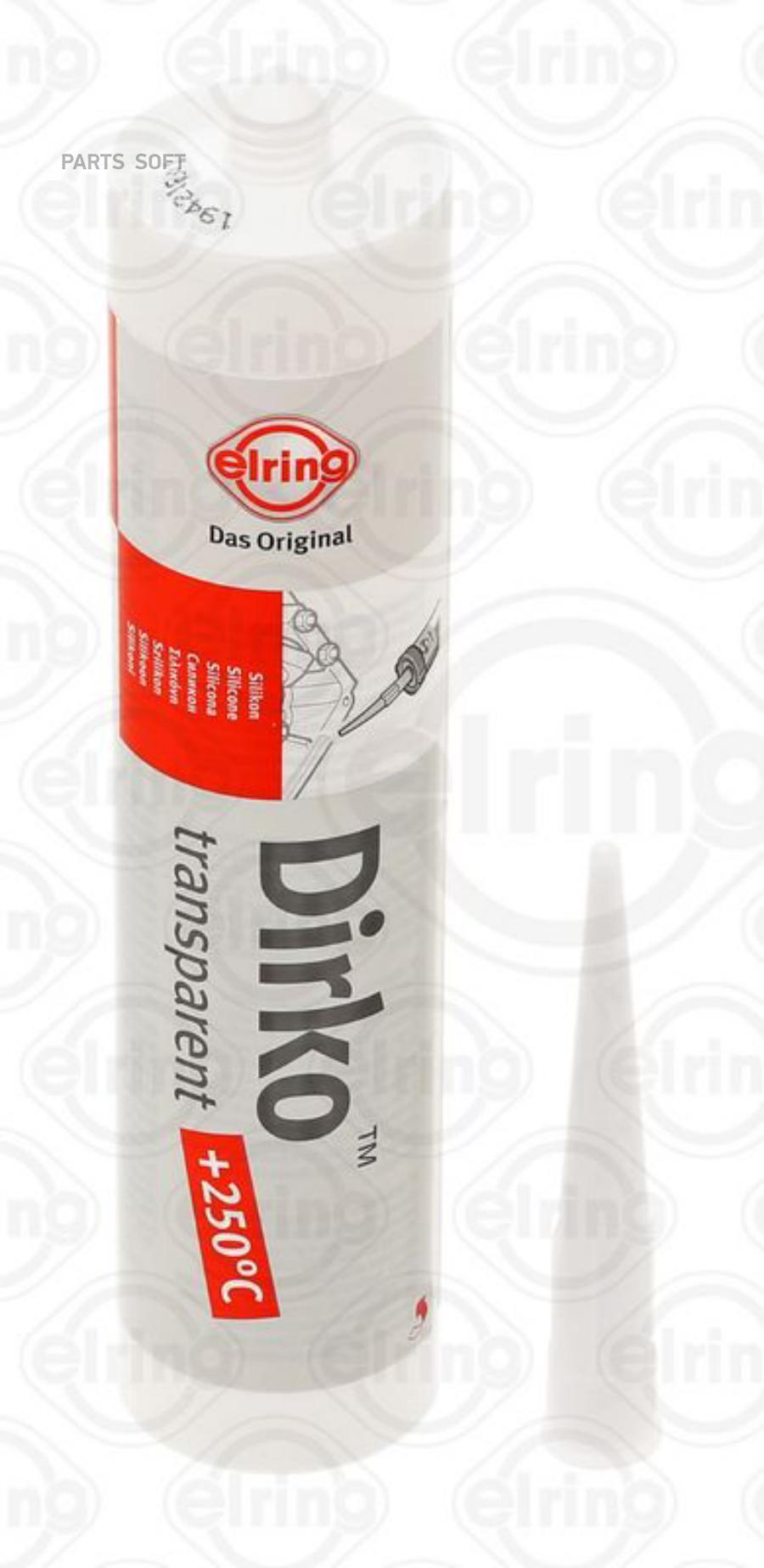 ELRING Герметик Dirko acetic прозрачный [1 картридж 310ml] [-60C...+250C] [замена 216.919]