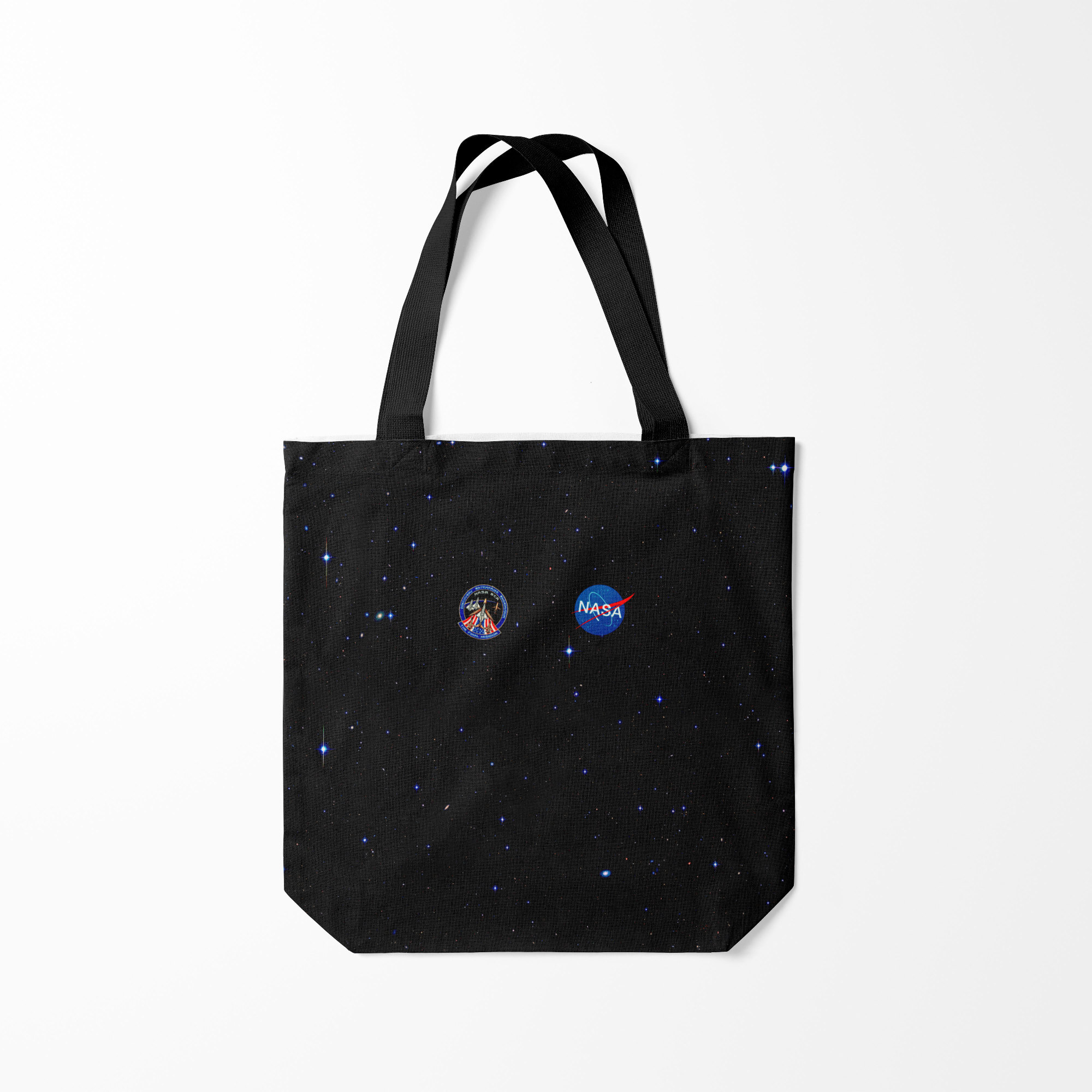 

Сумка шoппер унисекс Burnettie NaSa Space Космос Наса, черный, NaSa Space Космос Наса