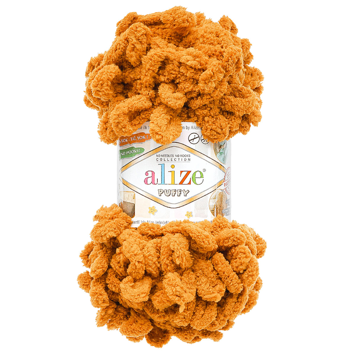 

Пряжа с готовыми петлями ALIZE Puffy 100г 9м 775 оранжевый янтарь 5 мотков