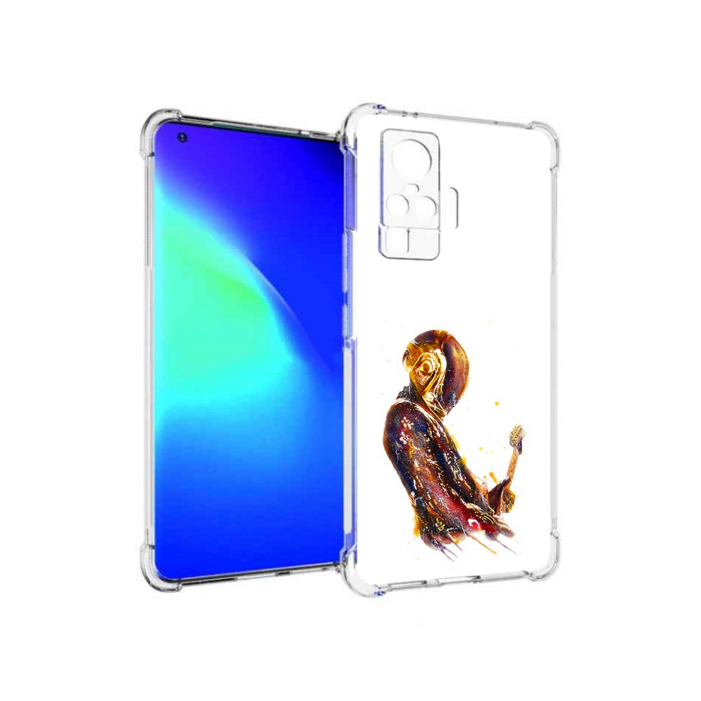

Чехол MyPads Tocco для Vivo X50 Pro космо-музыкант (PT151209.405.393), Прозрачный, Tocco