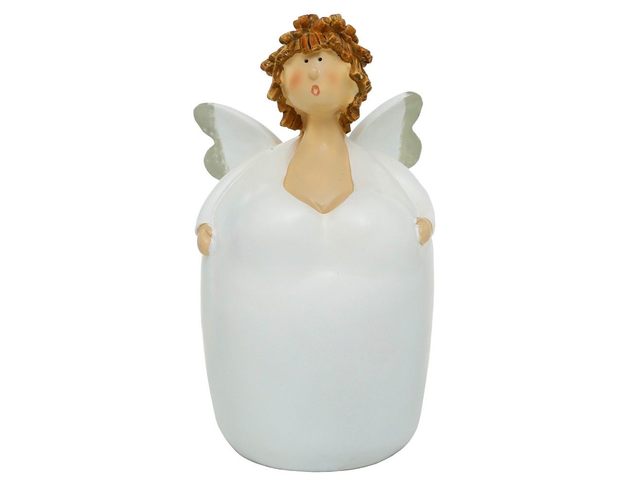 фото Статуэтка ангел тамми в белом платье, полистоун, 25 см, boltze