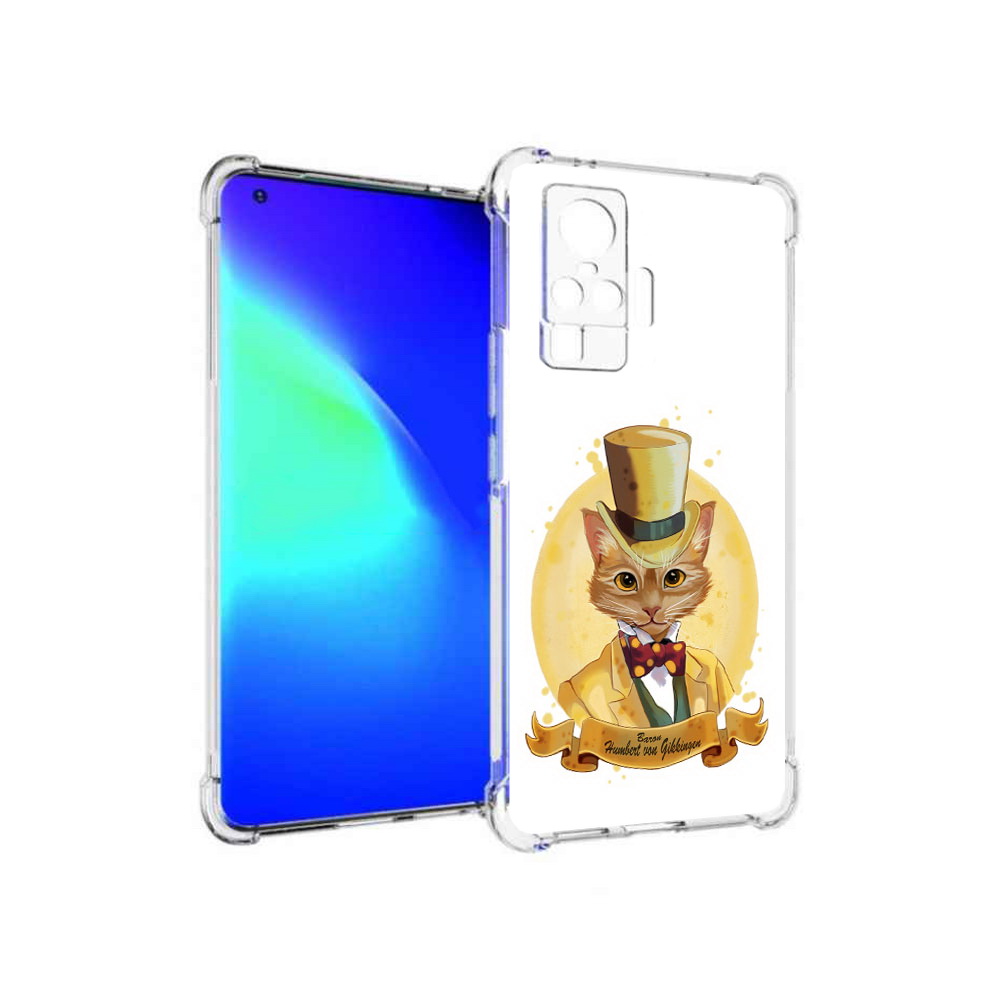 

Чехол MyPads Tocco для Vivo X50 Pro кот юрист (PT151209.405.401), Прозрачный, Tocco