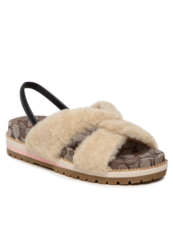 

Сандалии Tally Shearlg Sandal C5885 Coach бежевый 35,5 EU, Tally Shearlg Sandal C5885