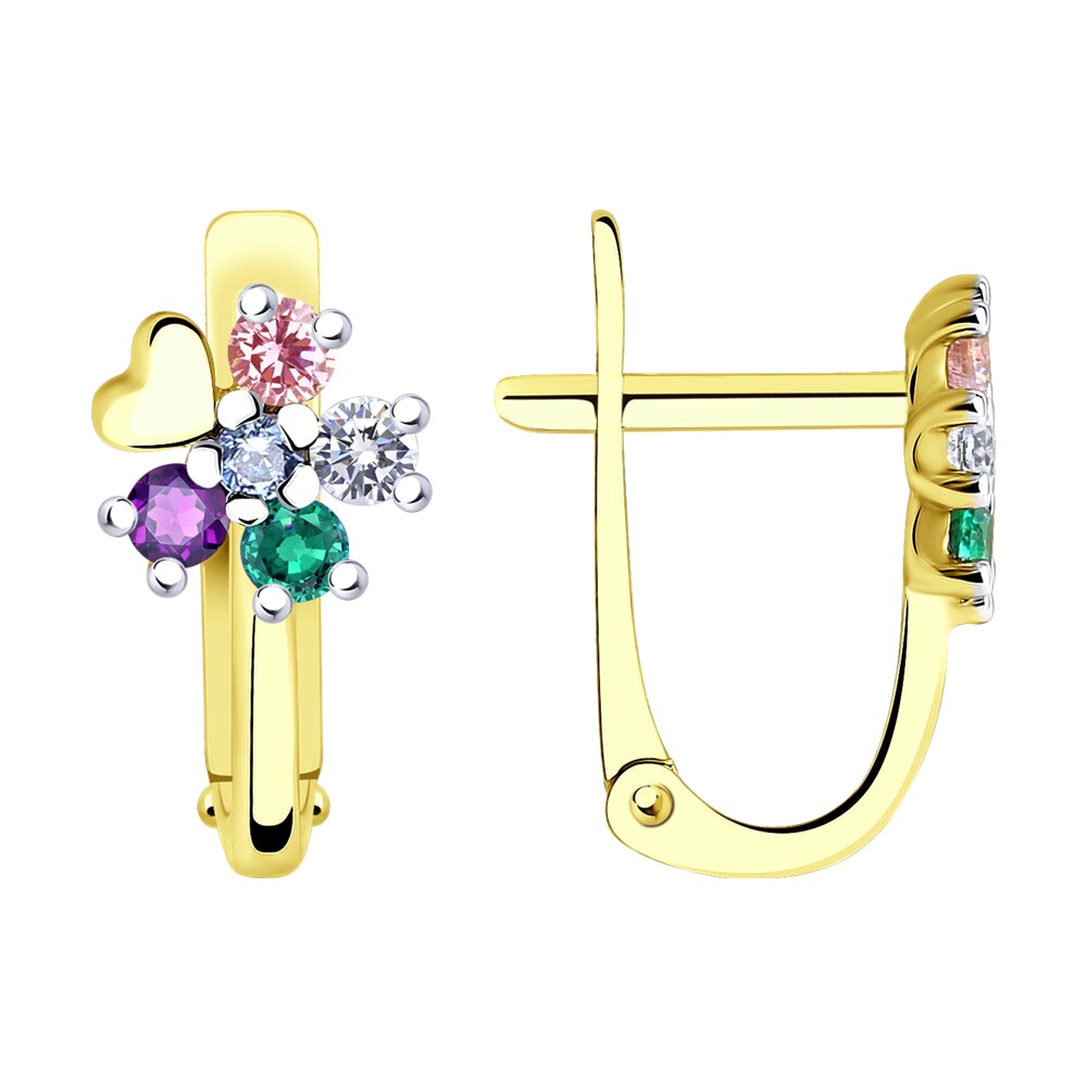 

Серьги из золота SOKOLOV 029315-2, фианит, 029315-2