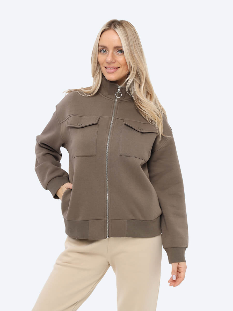 Куртка женская Vitacci TE8060-04 коричневая XS