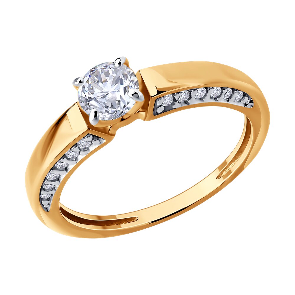 

Кольцо из серебра р.  Diamant 93-110-02129-1, фианит, 93-110-02129-1