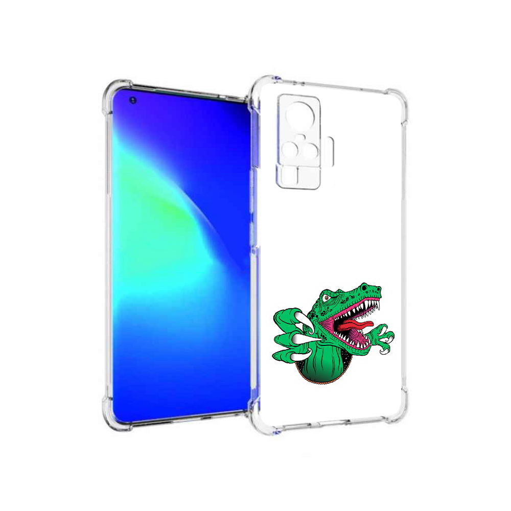 

Чехол MyPads Tocco для Vivo X50 Pro крокодил (PT151209.405.417), Прозрачный, Tocco